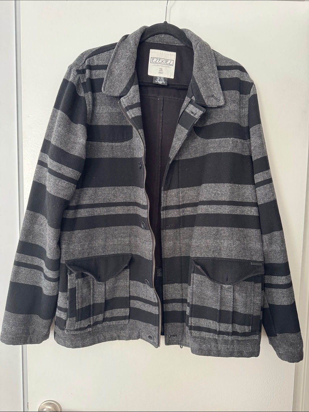 Men’s Black and dark grey Jacket